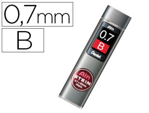 Minas pentel ain stein 0.7 b estojo com 40 minas , Pentel , 77845 , 4902506079299